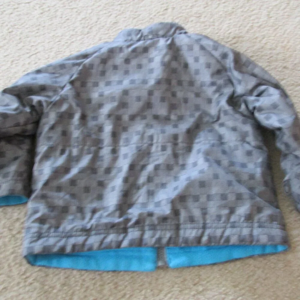 Cherokee Zip Up Hooded Winter Coat Toddler‎ Boys Size 18M Gray Blue Inner Liner